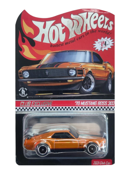 HotWheels RLC '70 Mustang Boss 302 Imported 1:64 Scale ( With Protector )