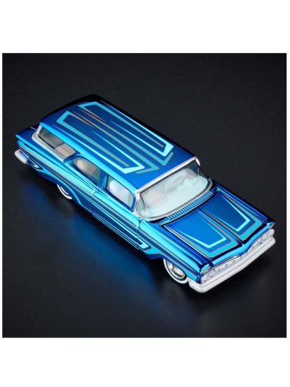 HotWheels Chevrolet 1959 Brookwood RLC 1:64 RLC (With Acrylic Case)
