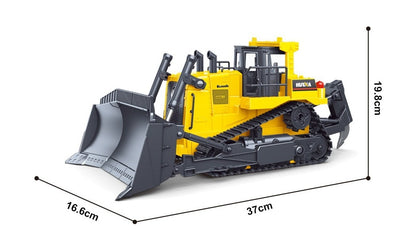 Huina Toys 1554 Remote Control RC Bulldozer Remote Distance 30 - 40 Meters Play Time 20 minutes Charging Time 180 minutes 3.7V 900mAh Rechargeable Battery (Included) 1:16 Scale