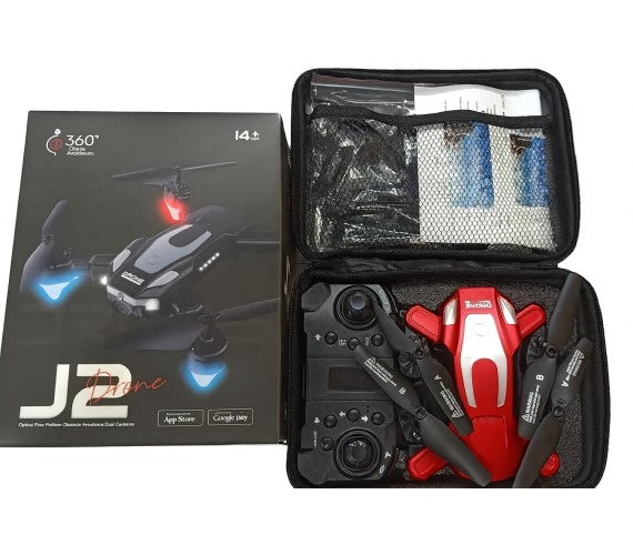 J2 Drone 360° Obstacle Avoidance Cool Lighting , Electric Adjustment Camera High Definition Aircraft Model