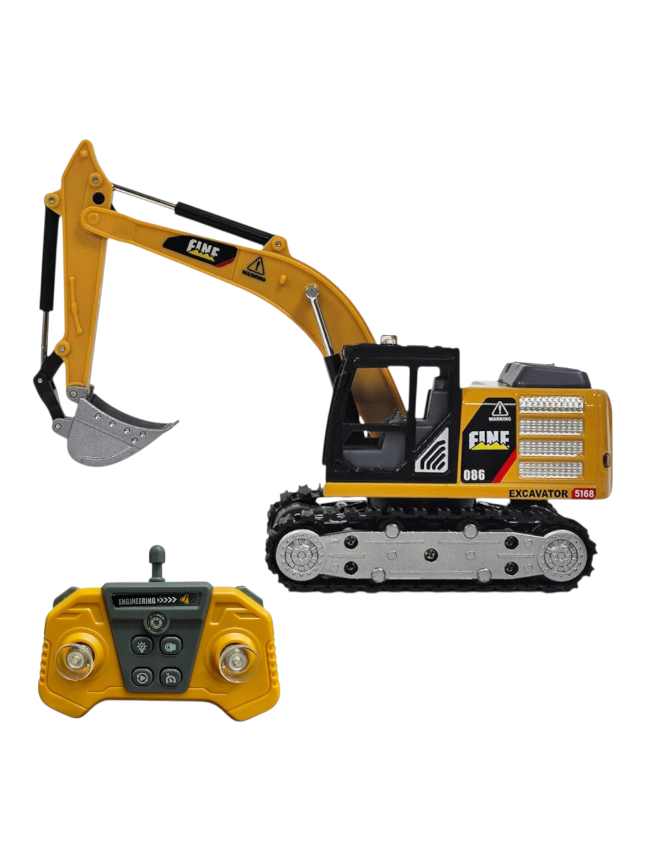 Engineering Remote Control Excavator toy (RC) Realistic Alloy 1:64 Scale