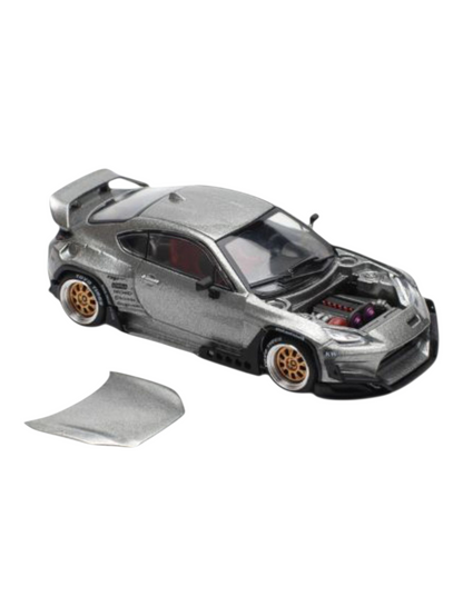 Pop Race Pandem Silver New Tooling GR86 PR64-235 1:64 Scale