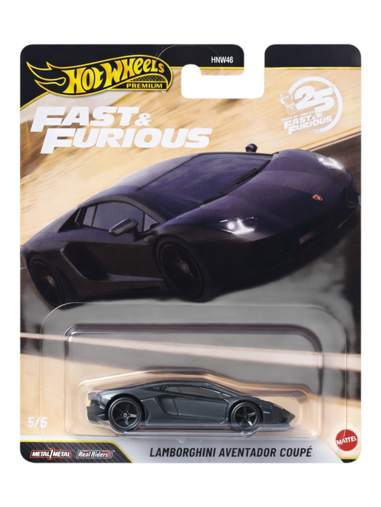 HotWheels Fast & Furious Lamborghini Aventador Coupe Imported Premium 1:64 Scale