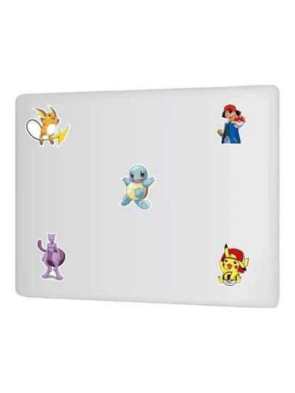 Pokémon Cartoon Sticker Pack for Phone, Laptop & Notebook | Self-Adhesive Vinyl Stickers | Pack of 50