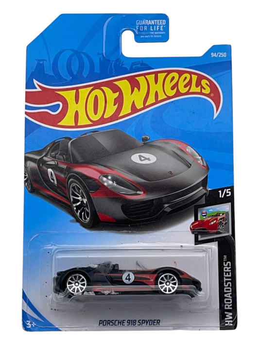HotWheels Porsche 918 Spyder HW Roadsters Imported Mainline 1:64 Scale