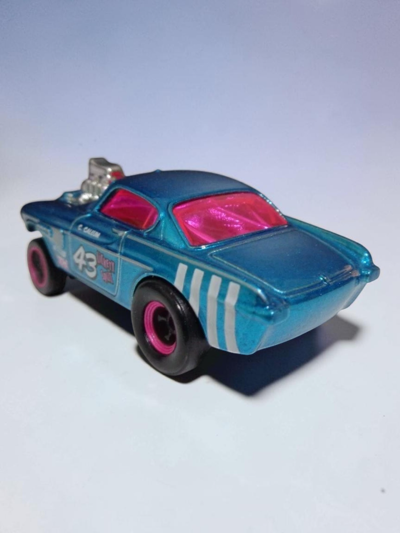 HotWheels 'VOLVO P1800 GASSER' Imported Mainline 1:64 Scale Super Treasure Hunt (With protector)