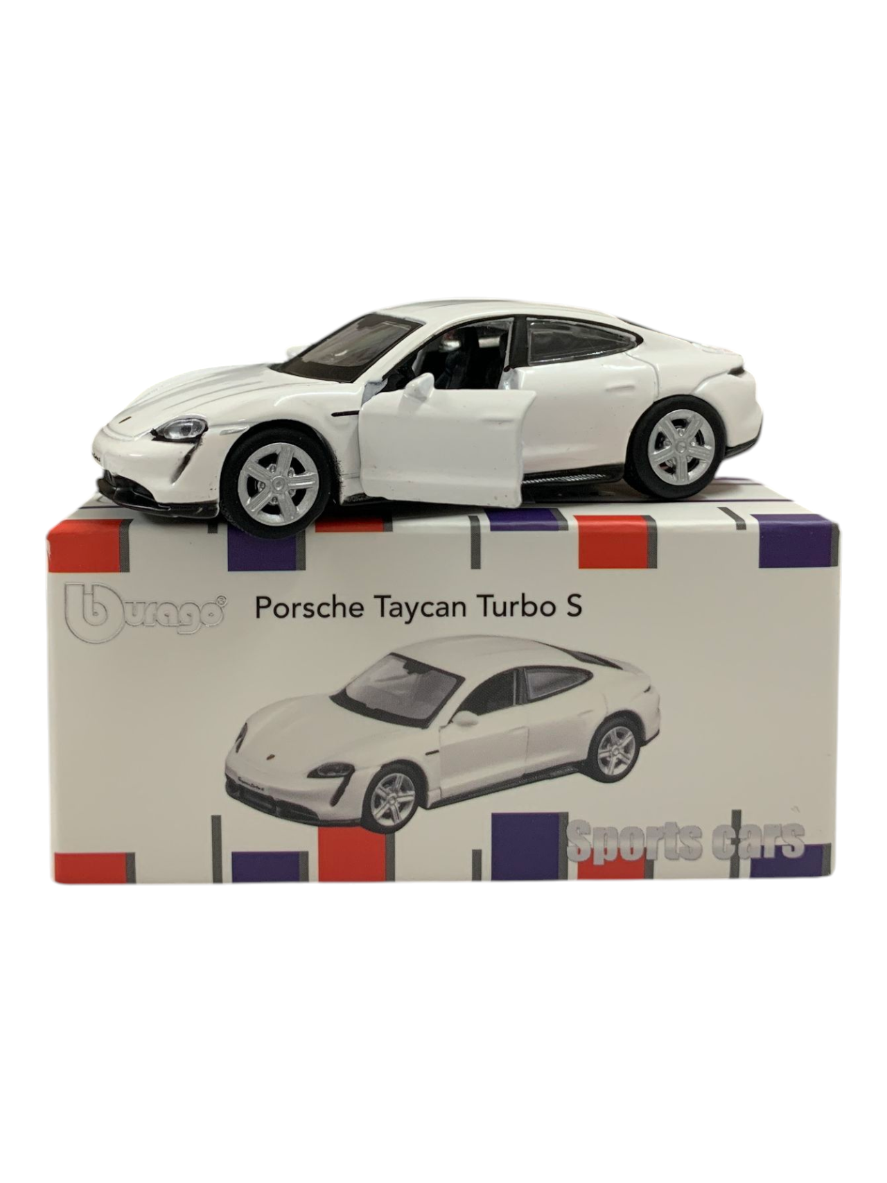 Bburago Sports Cars Edition Porsche Taycan Turbo S 1:64 Scale