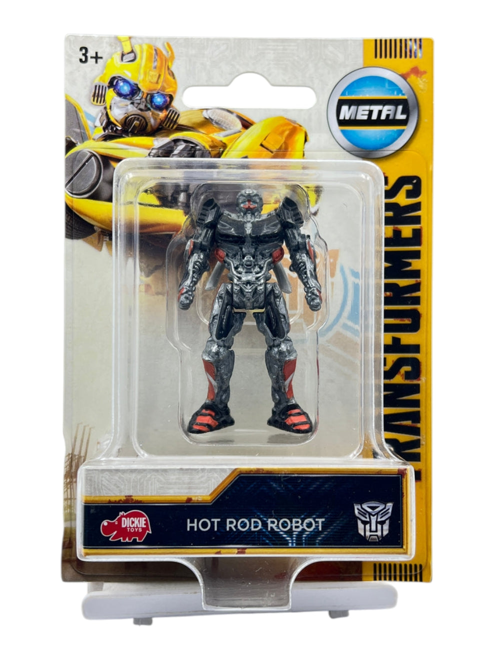 Metal hot rod robot transformers