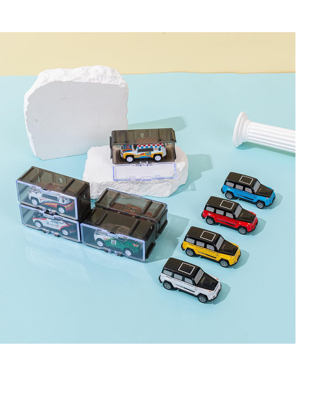 Interlocking Car Storage Case For Hotwheels 1:64 Scale