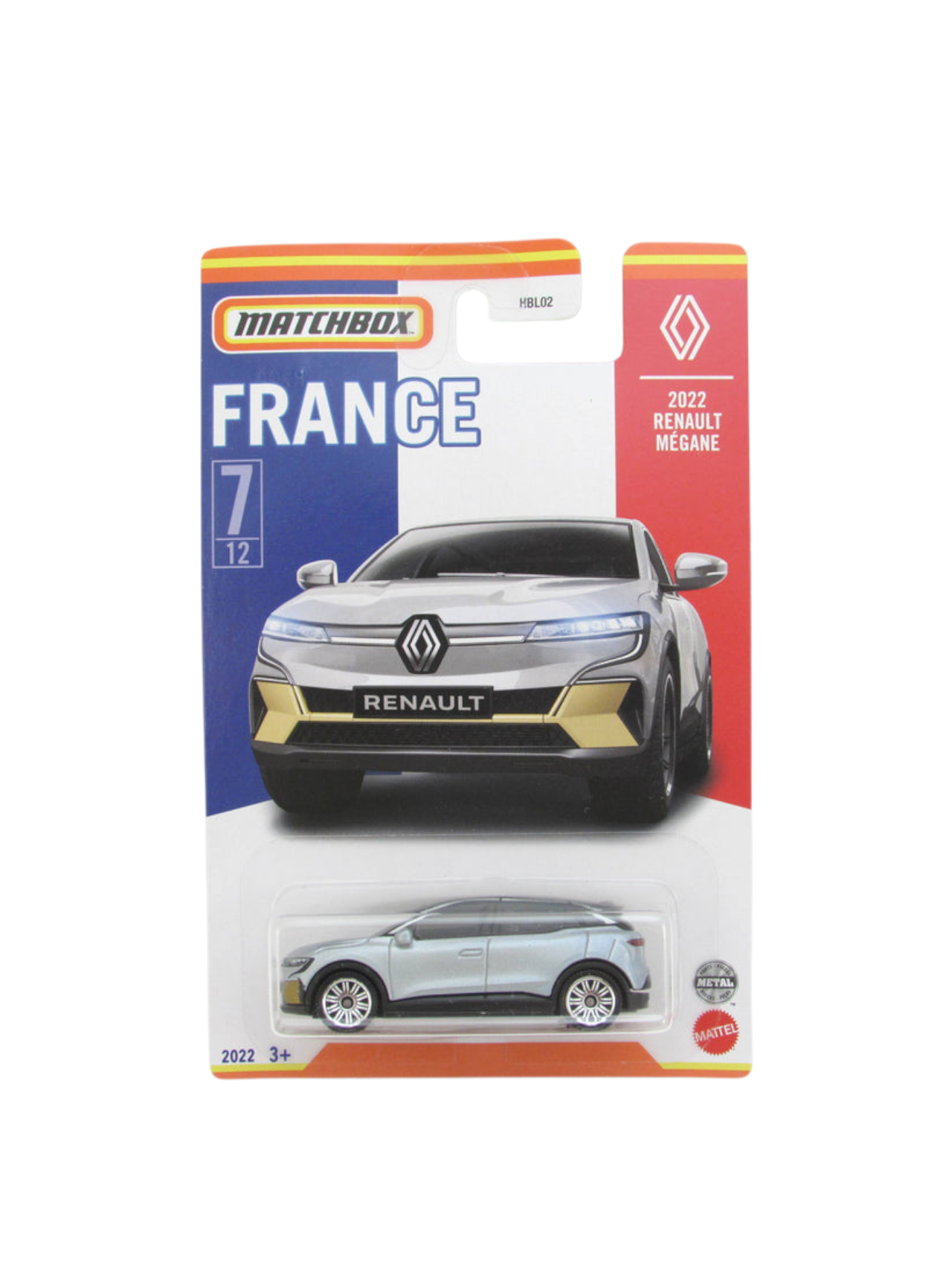 Matchbox France 2022 Renault Megane No 7 Imported Mainline 1:64 Scale