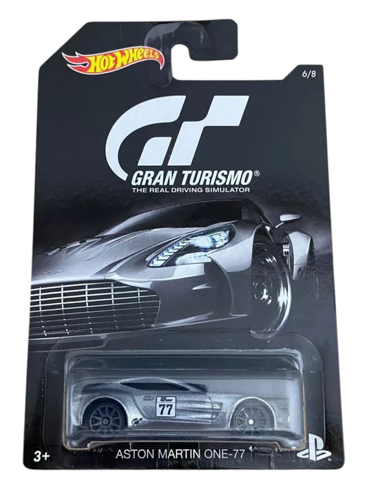 HotWheels Gran Tourismo Aston Martin one-77 imported mainline card art 1:64