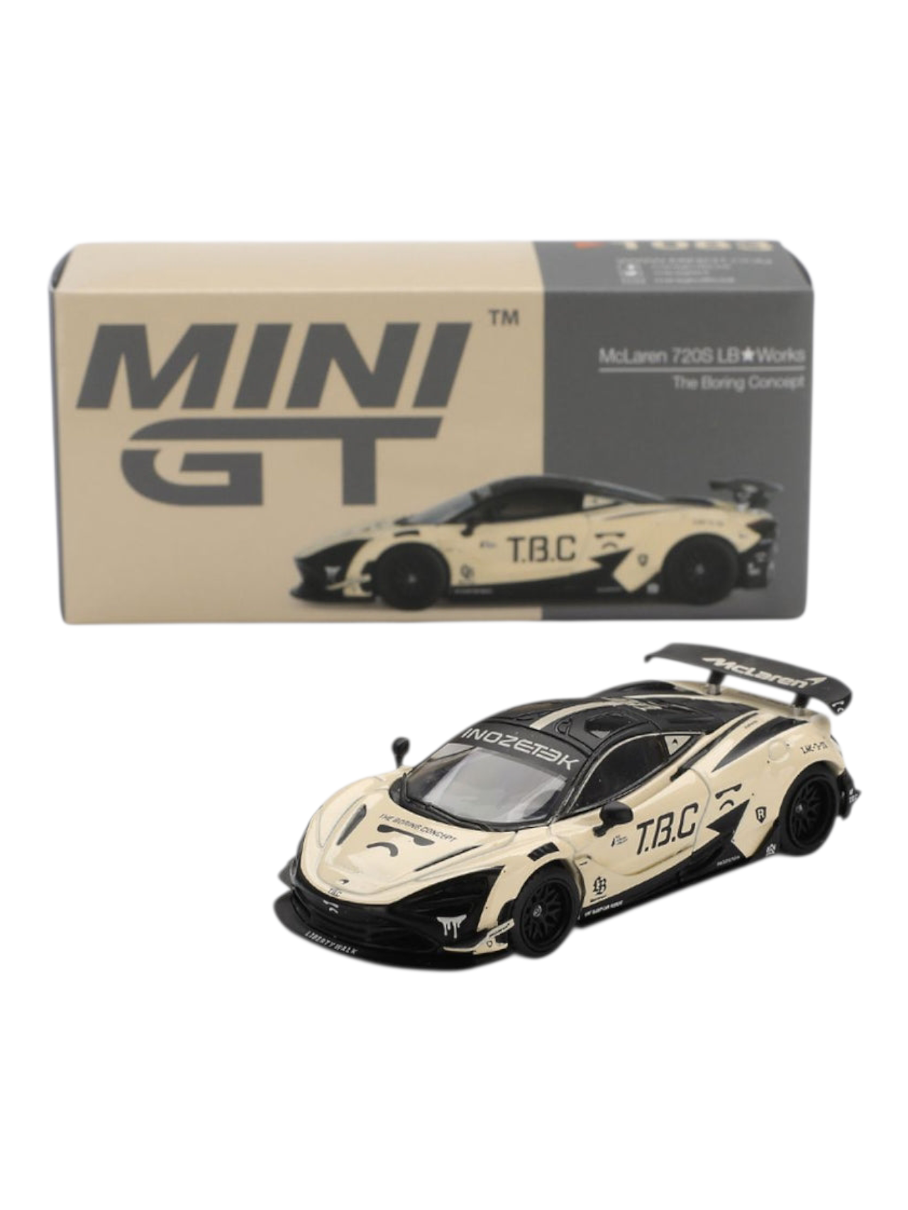 Mini GT 1083: McLaren 720S LB Works The Boring Concept 1:64 Scale