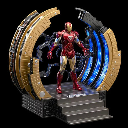 ZD Toys "Marvel Iron Man MK6 Action Figure with Suit-Up Gantry – 10th Anniversary Edition Iron Man Collection 1:10 Scale