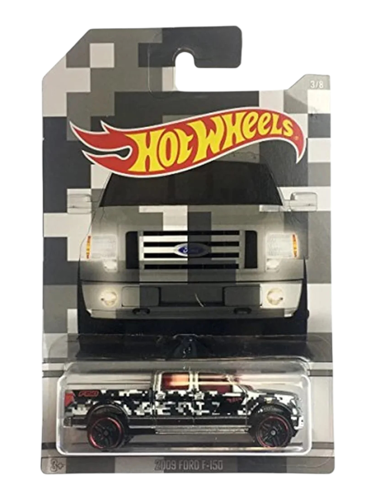 HotWheels 2009 ford f-150 ( card damaged car mint condition ) Imported Mainline 1:64 Scale