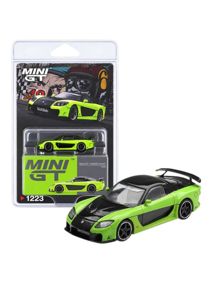 Mini GT No.1223 Mazda RX-7 VeilSide Fortune7 Green 1:64 Scale Diecast Model (Box / Blister)