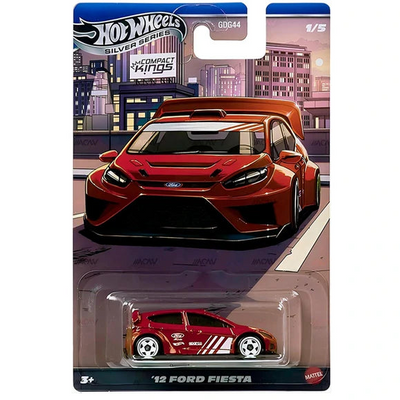 HotWheels Silver Series '12 Ford Fiesta Imported Card Art 1:64 Scale