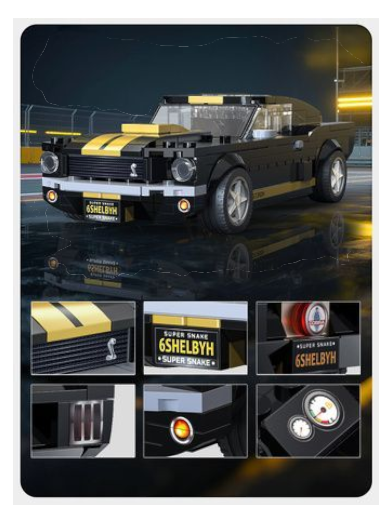 Cada Shelby GT 350H - 285 Pieces | 1:24 SCALE