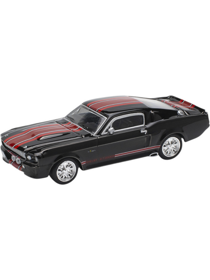 POP RACE Shelby Mustang GT500 Black 1:64 Die-Cast Car Model | PR64-218