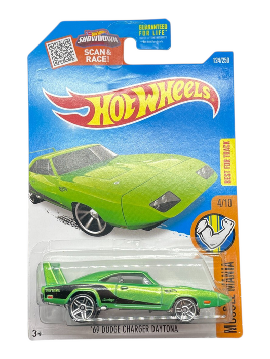 HotWheels 69 Dodge Charger Daytona Imported Mainline 1:64 Scale (BlisterDamage)