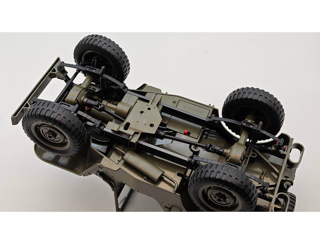 Military Car 2.4GHZ Remote Control System Imported 1:10 Scale RC Remove Engine Hood Metal Chassis Side Guard Frame (U.S.A)2025G2068