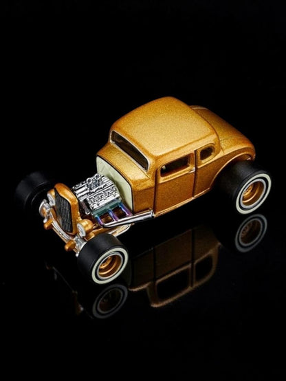 Hotwheels ’32 Ford Collector Edition Die-Cast Car | Classic Gold Hot Rod |Premium RLC Vintage Collectible Limited Edition 11180/17500 1:64 Scale