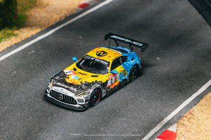 Tarmac Works Mercedes-AMG GT3 Nurburgring 24H 2020 Y.Buurman/P.Ellis/H.Haupt 1:64 Scale (With Acrylic Case)