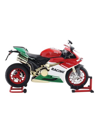 TY Models Ducati 1299 Speed Motorcycle Diecast Scale model Light , Sound One Click Start Throttle 90 Rotation