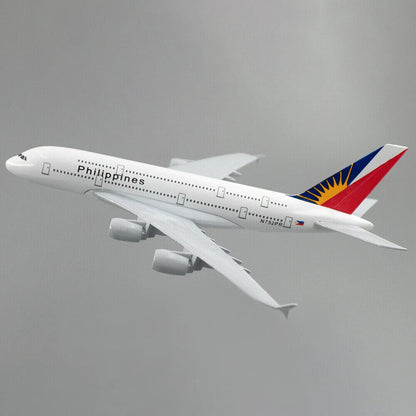 Aircraft Model 1:400 A380 Philippine Airlines Airplane Model Alloy Diecast Plane Ornaments 16cm (Code 103)