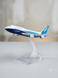 Aircraft model Boeing 747 Diecast metal Aircraft Airplane With Acrylic Display Stand 16cm, Premium Quality Material.