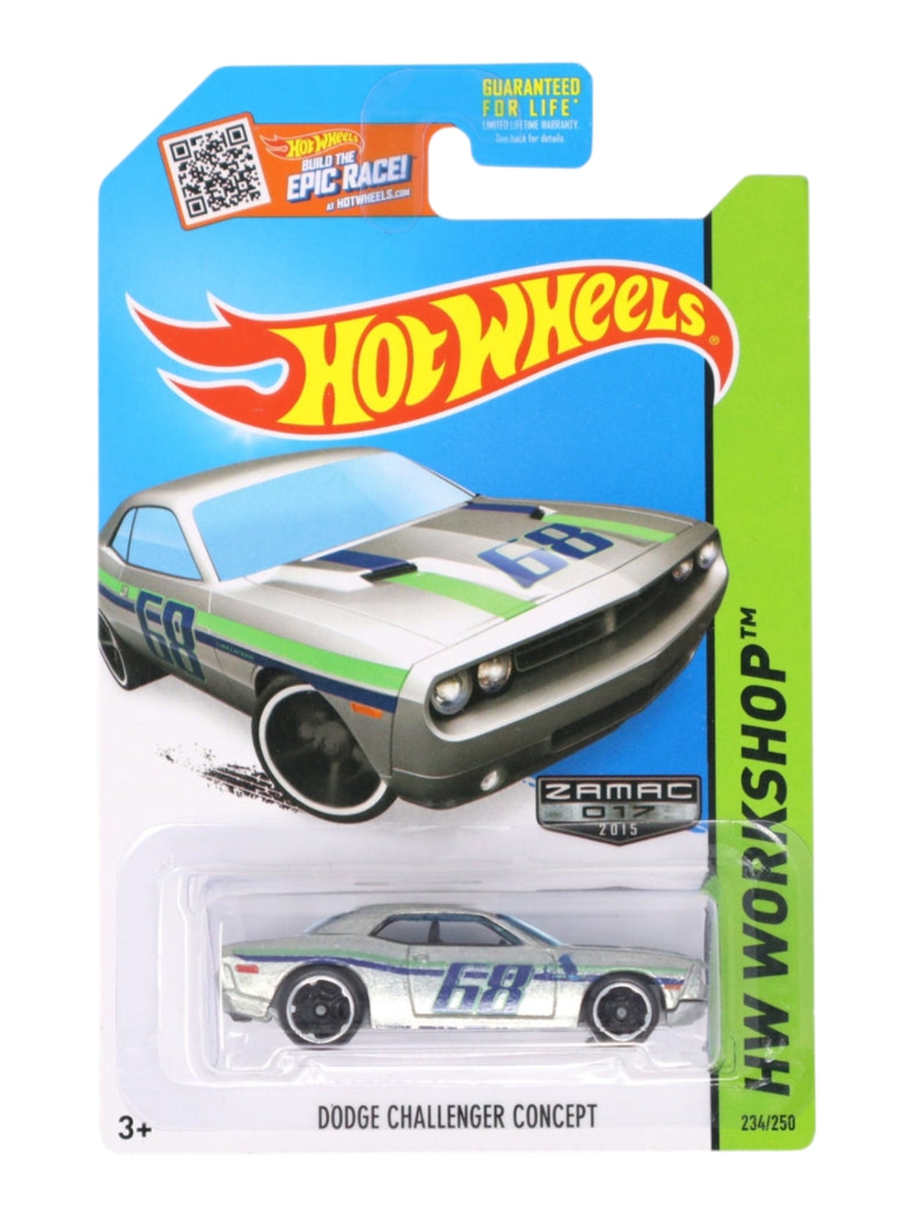 Hotwheels 'Dodge Challenger Concept' (ZAMAC Edition) Imported Mainline 1:64 Scale