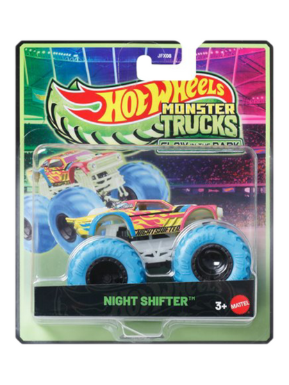 HotWheels monster trucks big rigs glow in the dark night shifter 1:64 Scale JFX08
