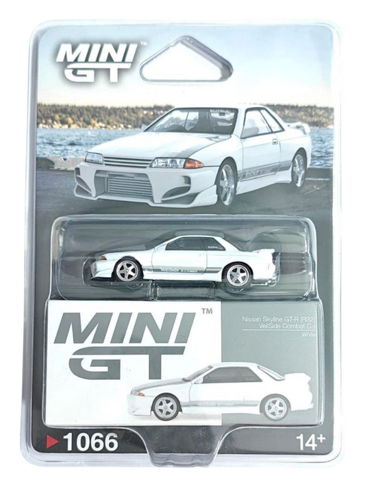 Mini GT Nissan Skyline GT-R (R32) Veilside Combat C-I (White) Code-1066 1:64 Scale