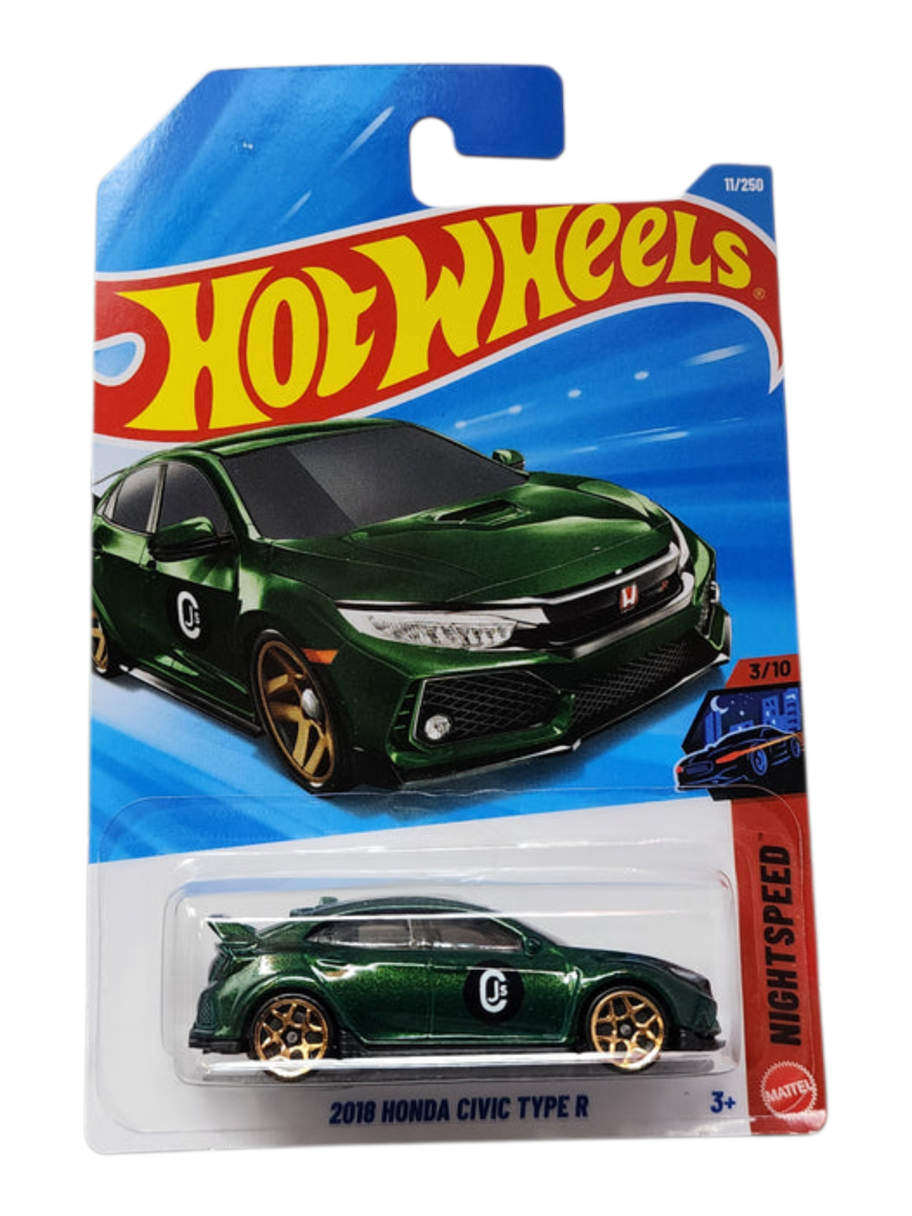 HotWheels 2018 Honda Civic Type R Imported Mainline 1:64 Scale