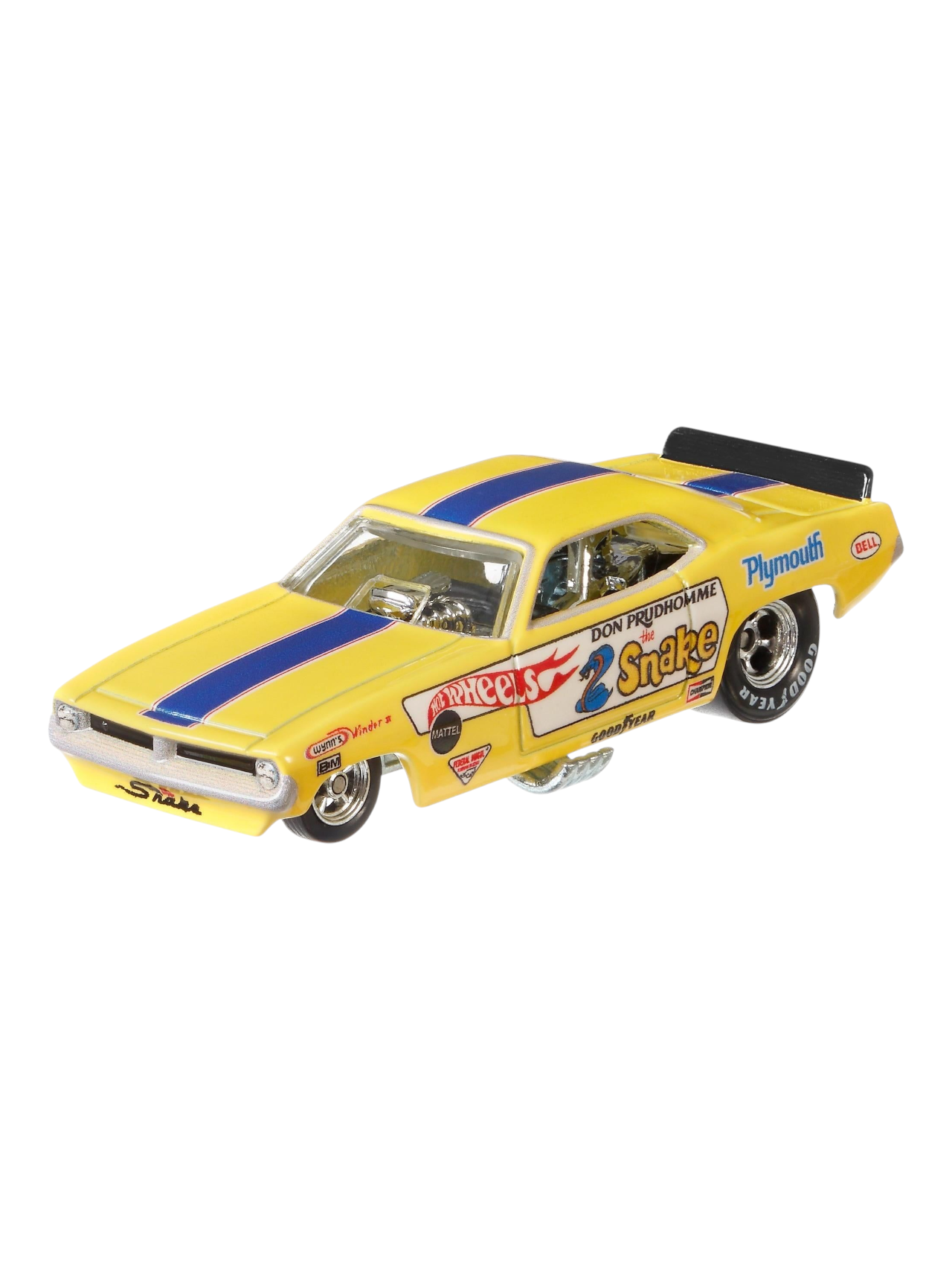 HotWheels Car Culture Team Transport 72 Plymouth Cuda Funny Car Retro Big #4 Imported 1:64 Scale (With Protector)