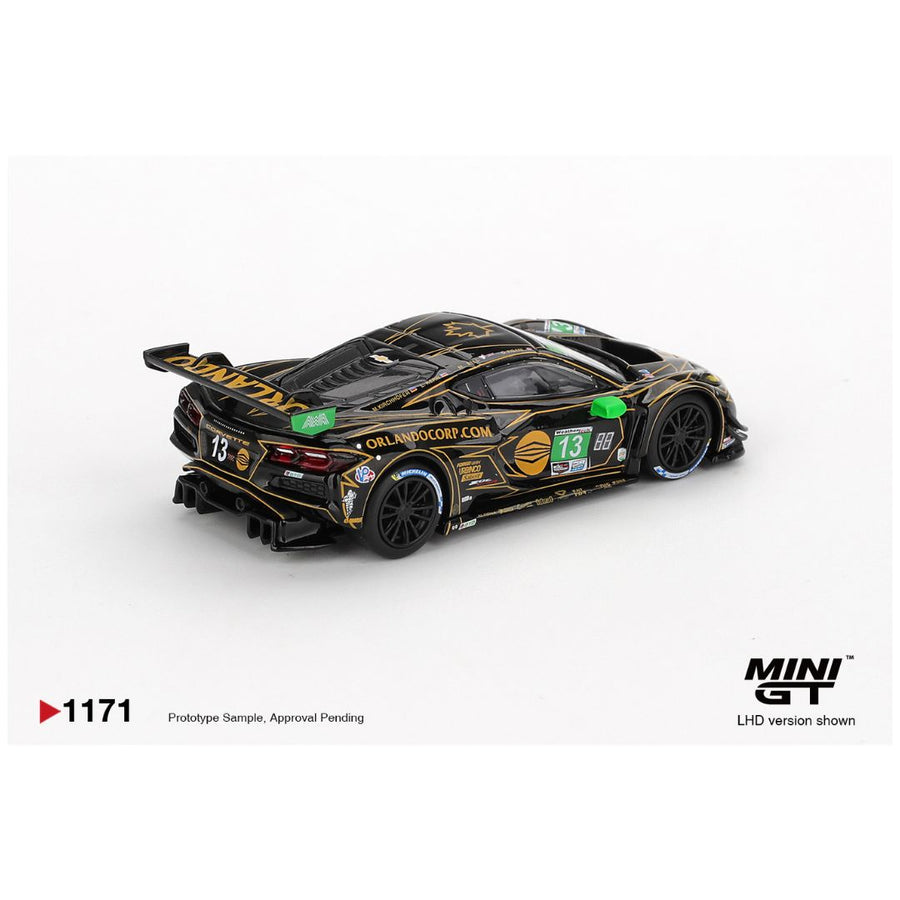 Mini GT #1171: Chevrolet Corvette Z06 GT3.R #13 AWA 2025 IMSA Daytona 24 Hrs 1:64 Scale