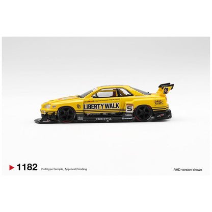 Mini GT #1182: Nissan LB-ER34 Super Silhouette SKYLINE Sport Yellow 1:64 Scale