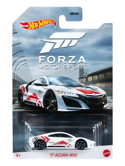 HotWheels Forza Motorsport 17 Acura NSX Imported Mainline Card Art 1:64 Scale