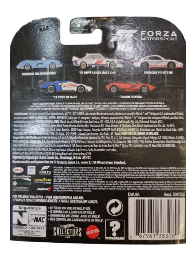 HOTWHEELS Forza Motorsport Pagani Huayra Imported Collection 1:64 Scale Creased Card
