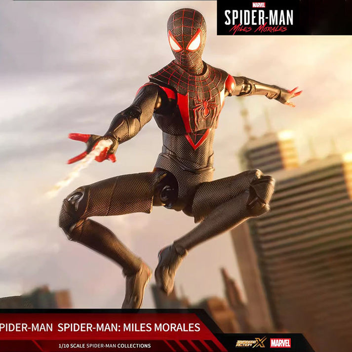 ZD Toys Action Figure Marvel (Spider-Man Miles Morales) 1:10 Scale (Code-1950-08)