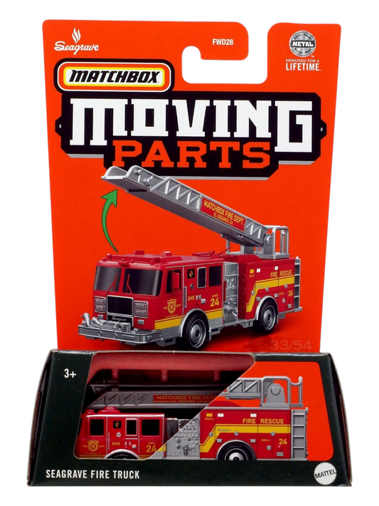 Matchbox Moving Parts Seagrave Fire Truck 1:64 Scale