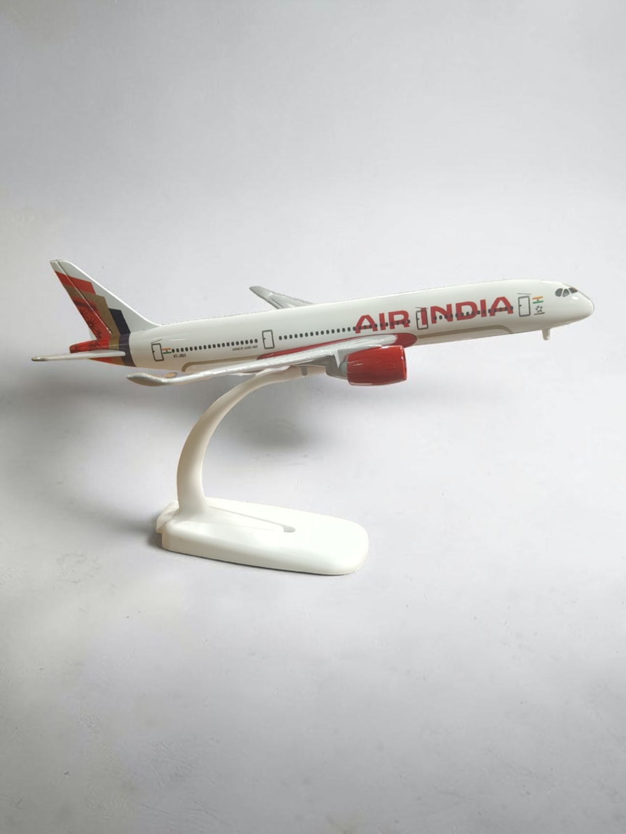 Aircraft Air India Airbus A350-900 VT - JRH Airplane Diecast Metal Display Stand With Landing Wheels 20cm Scale (No.326)