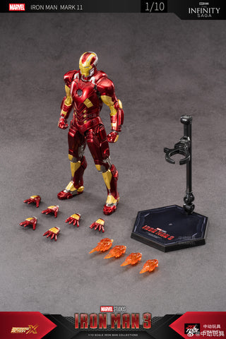 ZD Toys Marvel Studios The Infinity Saga 'Iron Man 3 XI Code-1906-11 MARK11 Action Figures 1:10 Scale