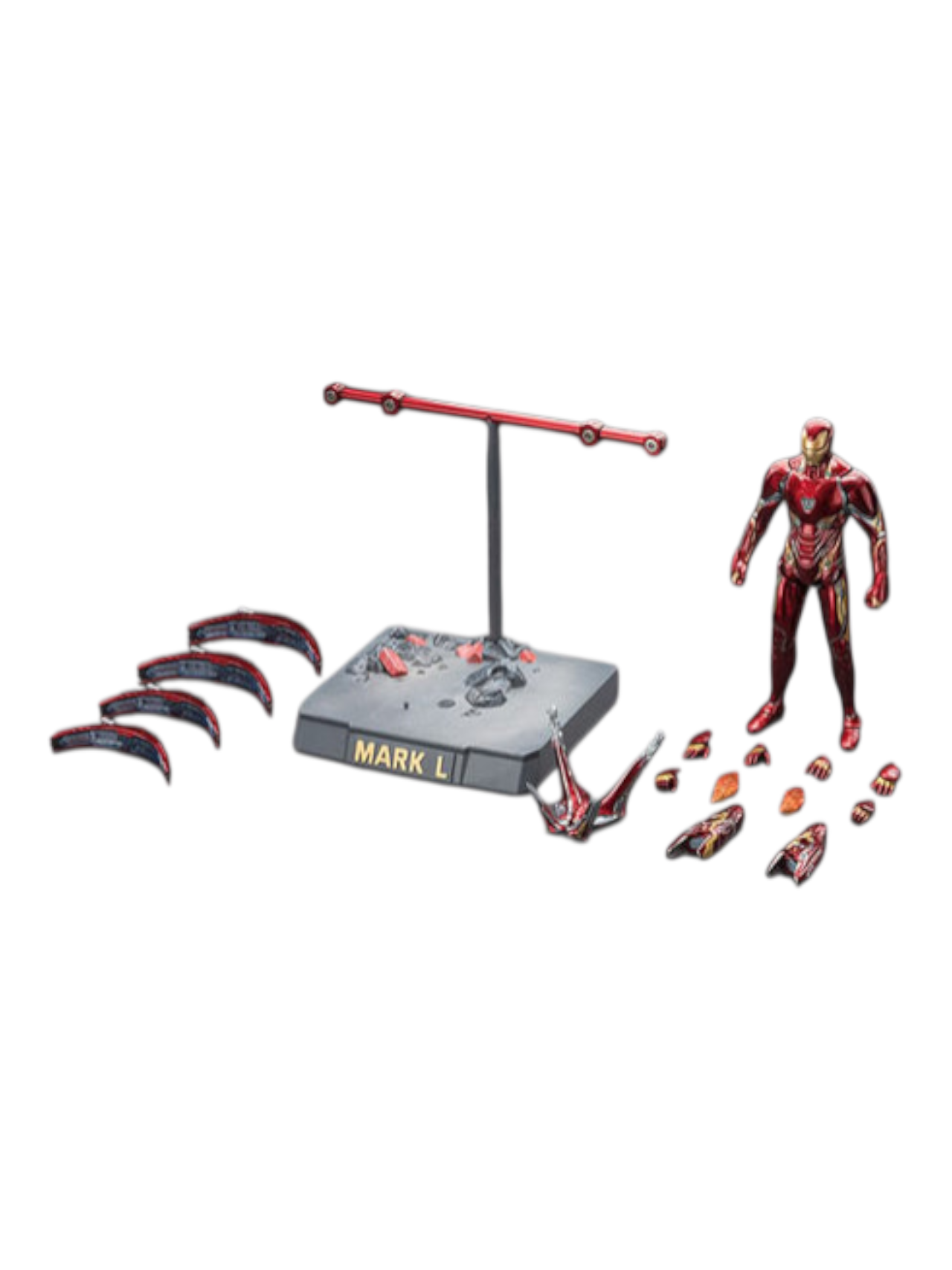 Marvel ZD Toys Mark L Nano Floating Gun With Platform Set Avengers Infinity War