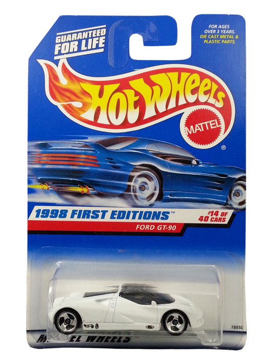 HotWheels 1998 First Editions Ford GT-90 Imported Mainline 1:64 Scale
