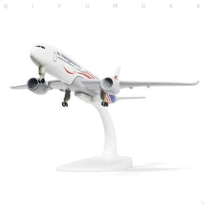 Aircraft Malaysia Airlines Airbus Display Stand With Landing Wheels Diecast Model 20cm Scale (No. 325)Airplane