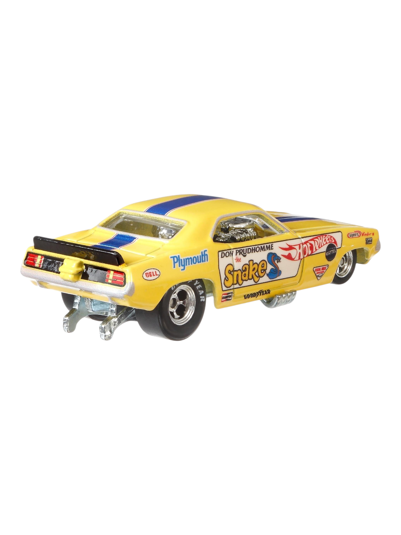 HotWheels Car Culture Team Transport 72 Plymouth Cuda Funny Car Retro Big #4 Imported 1:64 Scale (With Protector)