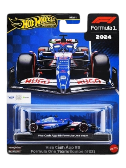 Hotwheels 2024 formula 1 visa cash app rb formula 1 team (#22) imported premium 1:64 Scale