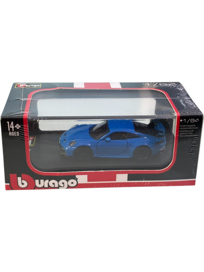 Bburago Porsche 911 gt3  1:64 Scale diecast metal bburago -28-24938BL