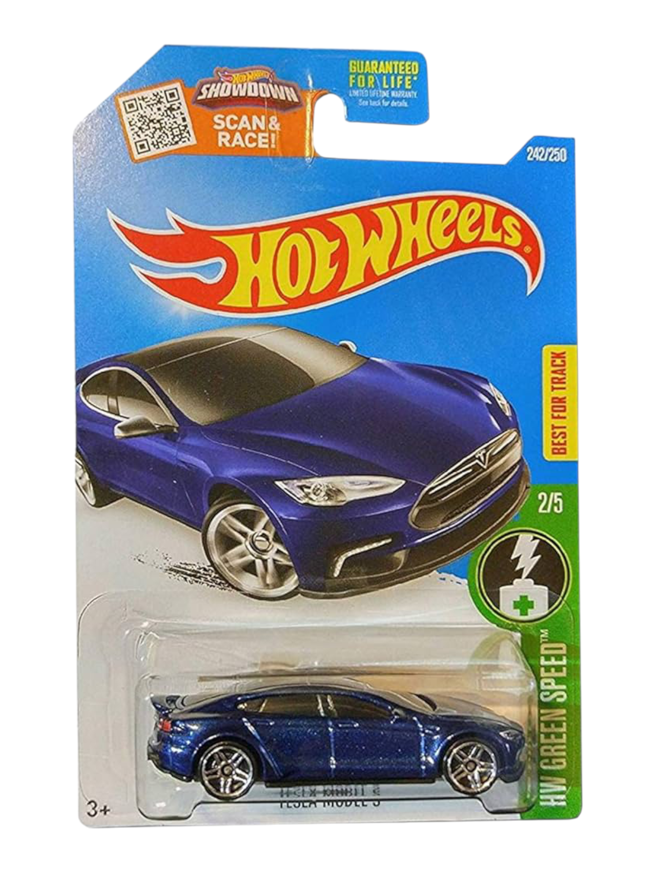 HotWheels Tesla Model S Imported Mainline 1:64 Scale