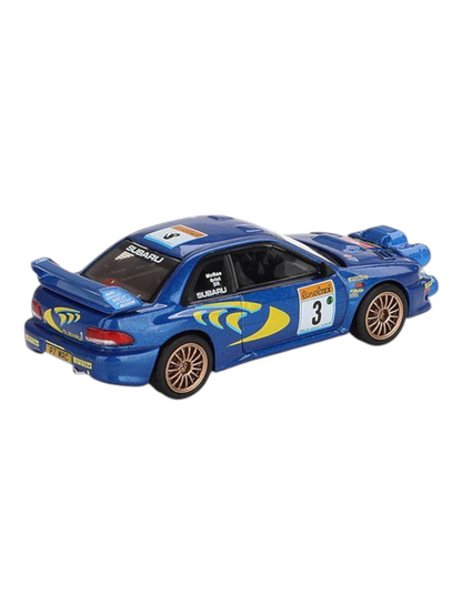 Mini GT Subaru Impreza WRC98 #3 (1998 Rally Monte-Carlo 3rd Place) Code-975 1:64 Scale